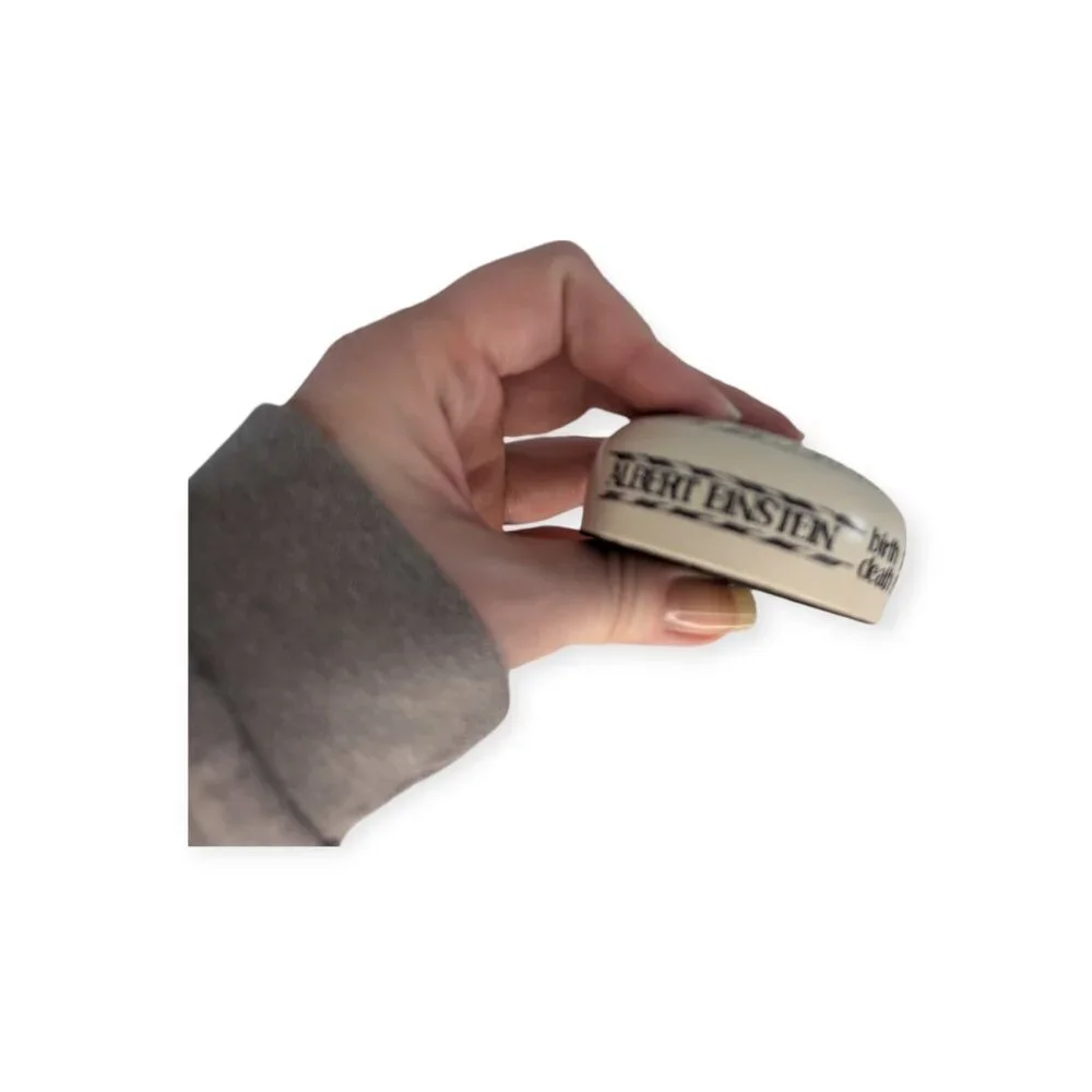 Imagination Scrimshaw Inspired Paperweight Albert Einstein Quote Made In England